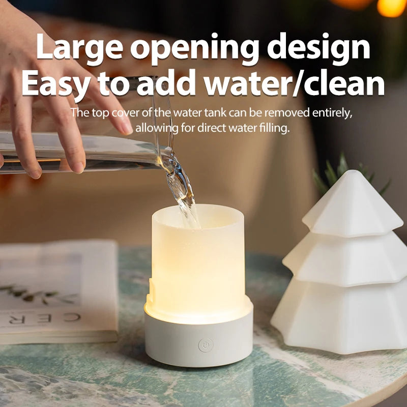 Christmas Tree Aroma Humidifier, 7 Color Light, 120ml, USB Essential Oil Diffuser, Quiet Cool Mist, for Home Office Travel